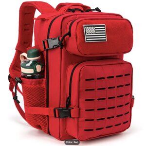Red Compact Outdoor Traveling Tactical Bag pack 15 x10 x10